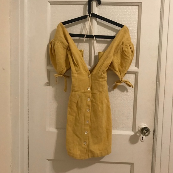 Yellow Free People Mini Dress - Picture 3 of 5